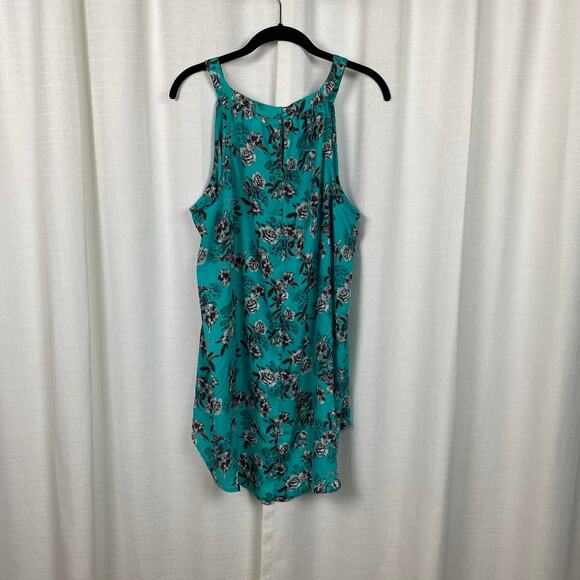 Torrid Teal Green Floral Cami Tank Sz.2 - Picture 7 of 11